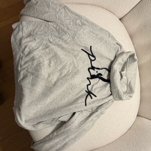 Victoria's Secret Gray Hoodie with Black Script